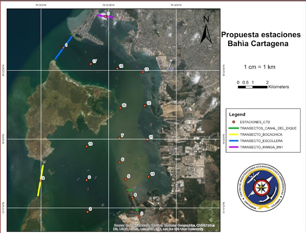 La Autoridad Marítima Colombiana contribuye al conocimiento de la calidad ambiental marina de la bahía de Cartagena