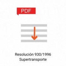 Resolución 930/1996 Supertransporte