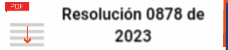 Resolución 0878 de 2023