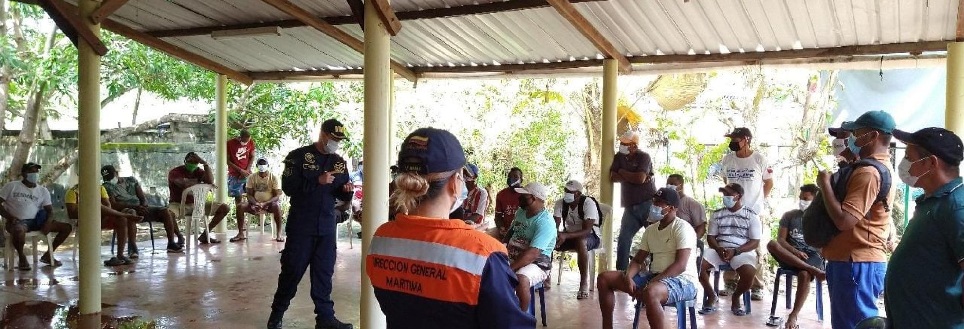 Dimar adelanta mesas de trabajo con pescadores y gremio marítimo en Sucre