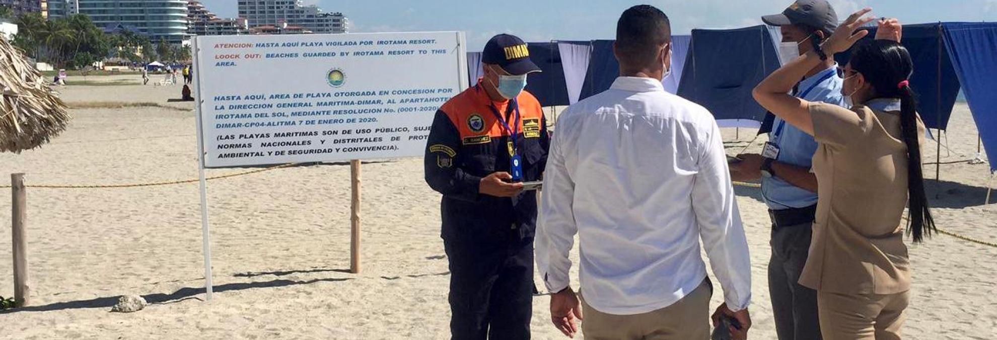 Dimar inspecciona las concesiones otorgadas en el sector de Bello Horizonte, Santa Marta