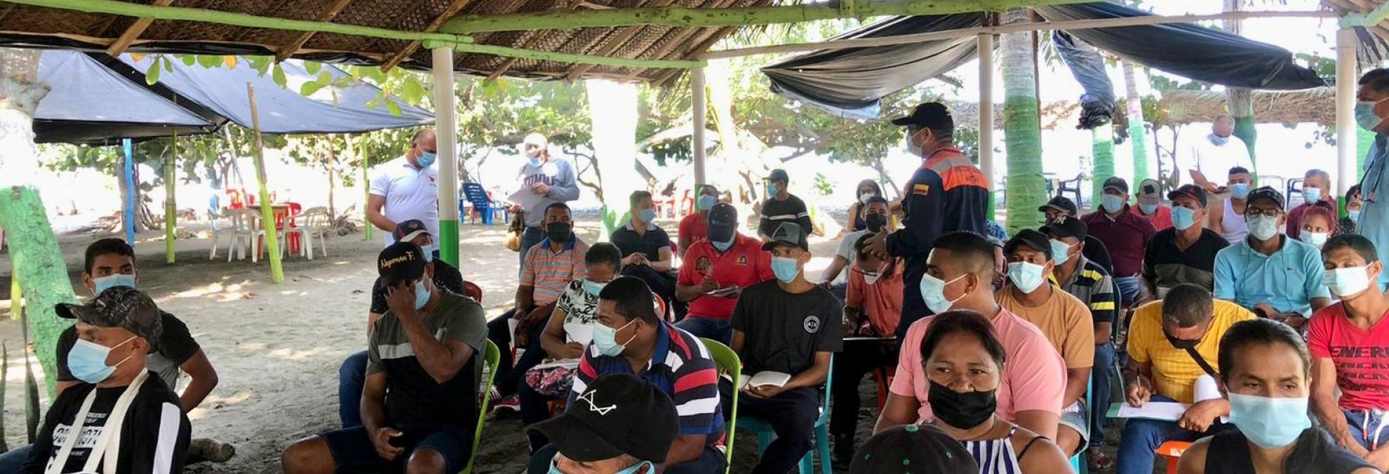 Dimar participa en la capacitación del gremio de pescadores artesanales del municipio de Ciénaga Magdalena, en Santa Marta