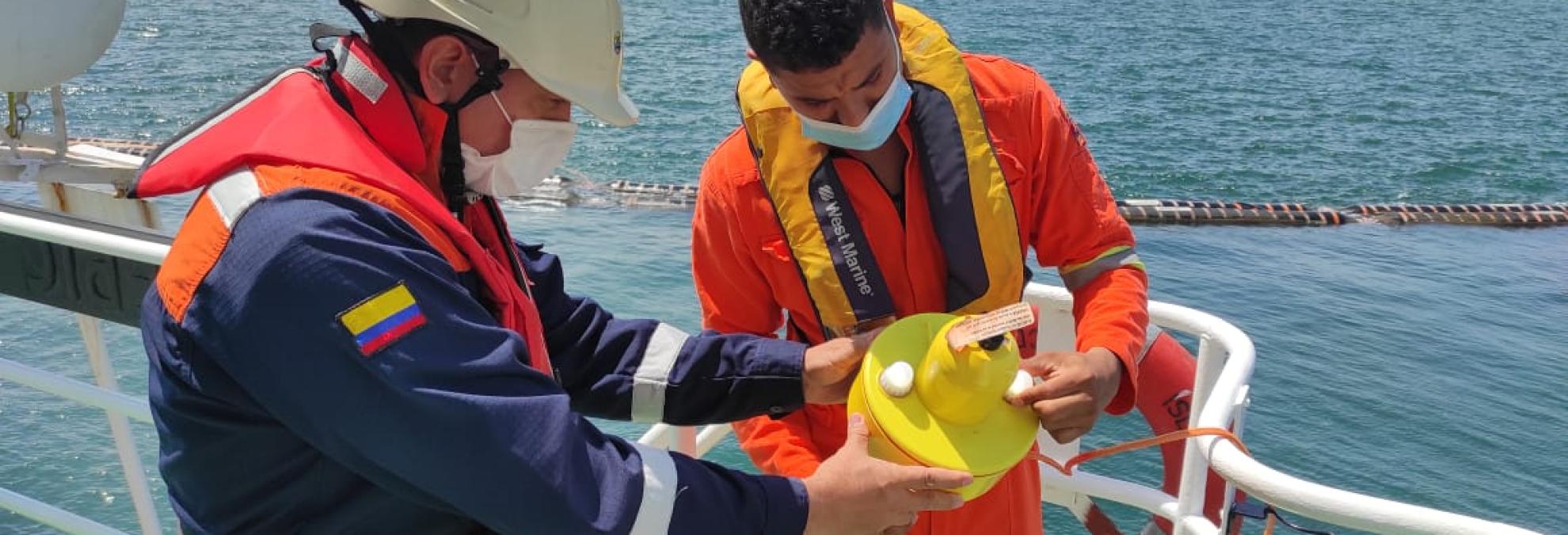 En Coveñas, Dimar verifica el estado y actividad de naves de bandera colombiana 