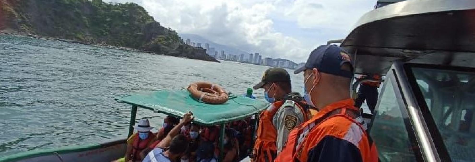 Dimar y Autoridades Distritales realizan inspecciones de seguridad durante la temporada de receso escolar en las playas de Santa Marta