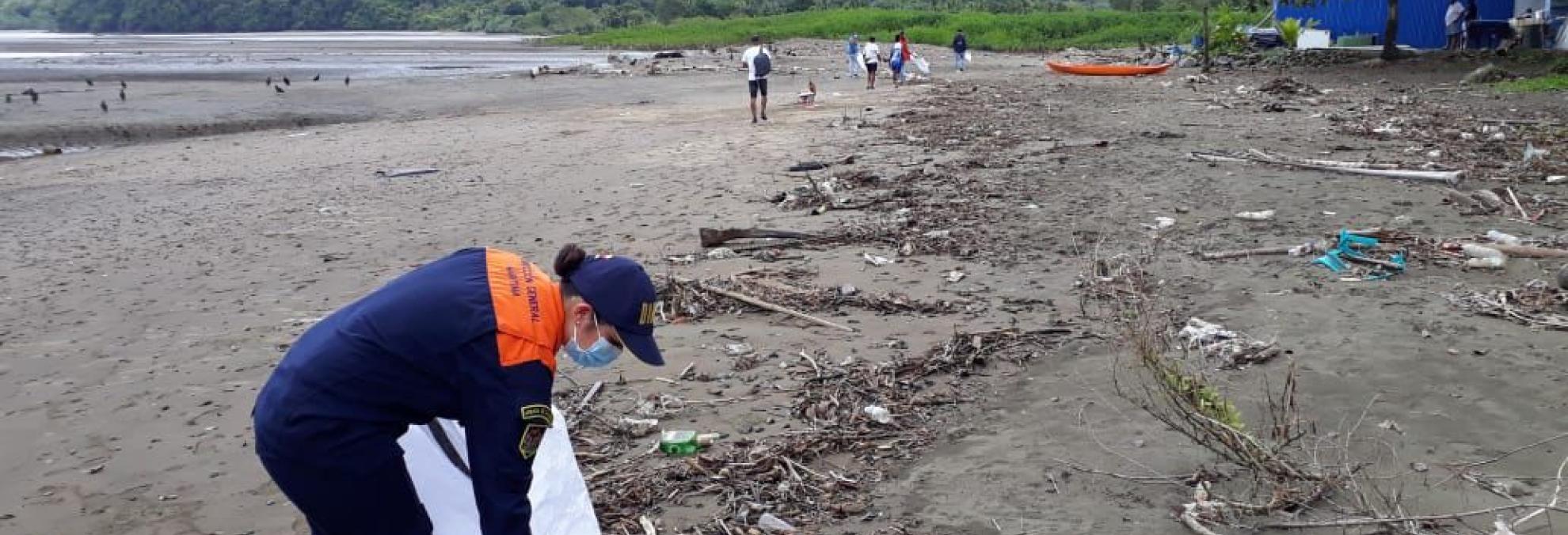 Dirección General Marítima adelanta jornadas de limpieza en playas del Pacífico chocoano