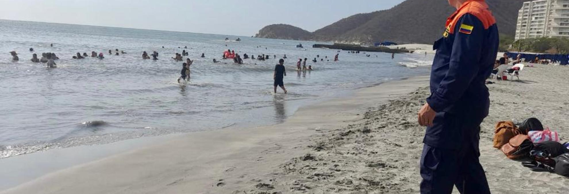 Dimar garantizó un fin de semana seguro en las playas de Santa Marta