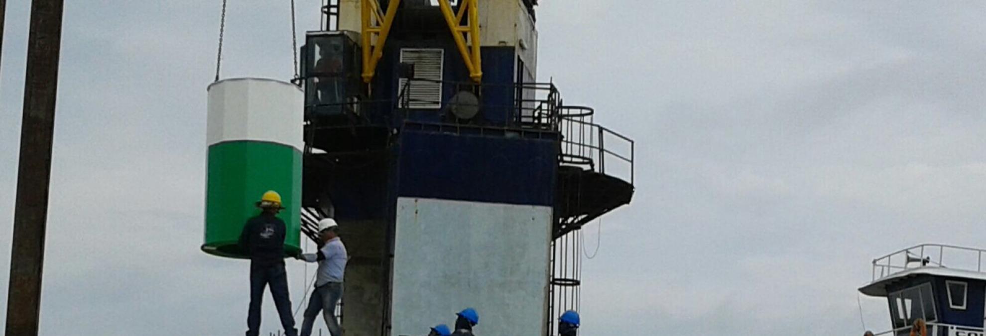 Continúa la modernización de las ayudas a la navegación en el Río Magdalena