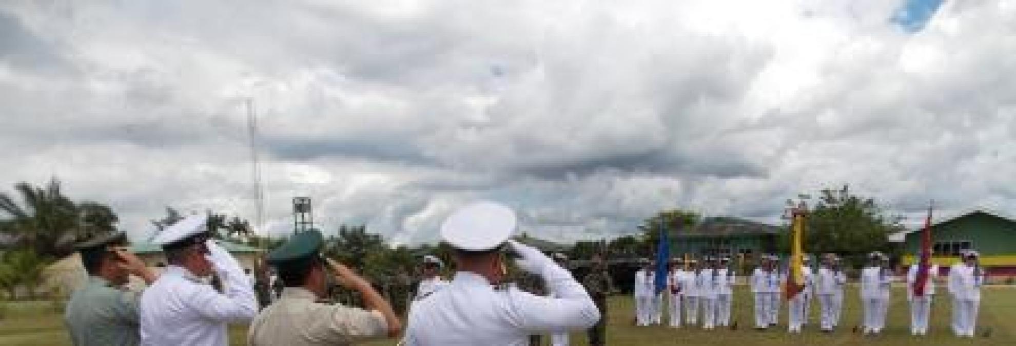 Ceremonia Militar Día de la Armada en Puerto Inírida