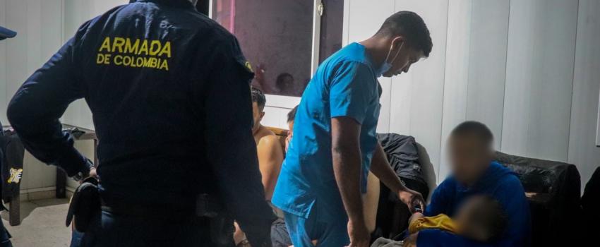 Armada de Colombia salvaguardó la vida de 15 migrantes en San Andrés