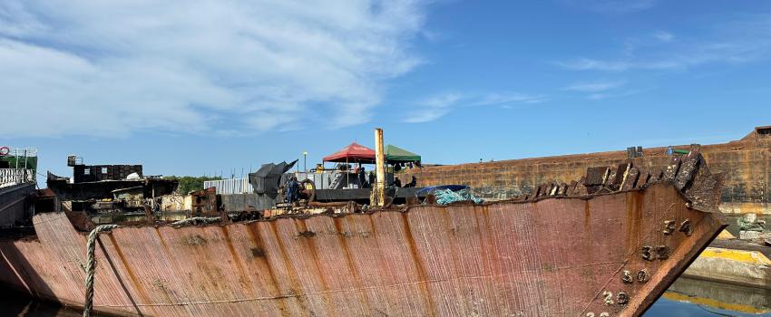 Avanza proceso de reciclaje de embarcaciones en la bahía de Cartagena, para proteger el medio ambiente marino